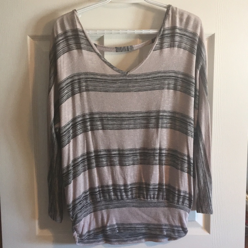 Ladies open back sweater